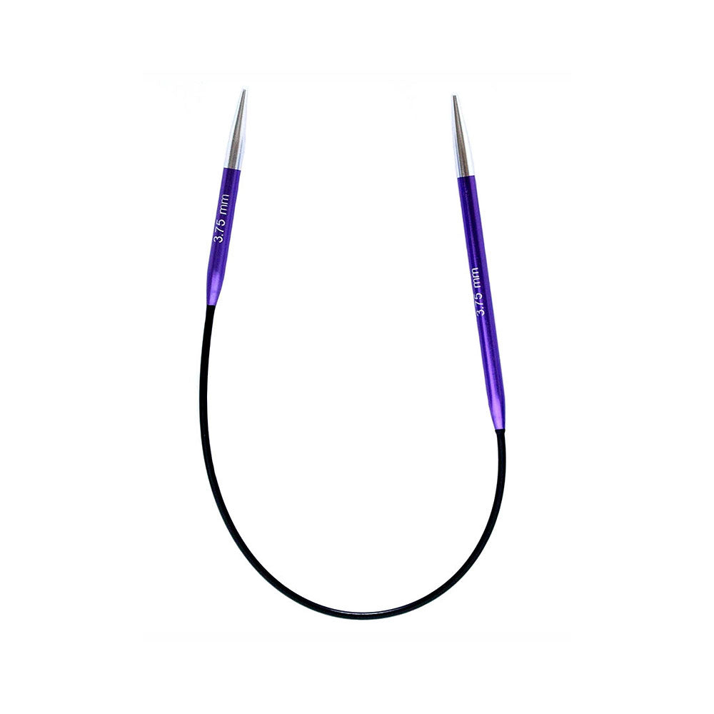Palillo Circular Asimétrico 25 Cm Zing KnitPro - 5 Unidades