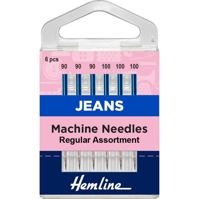 Aguja Máquina Denim 100-16 Hemline - 5 Unidades
