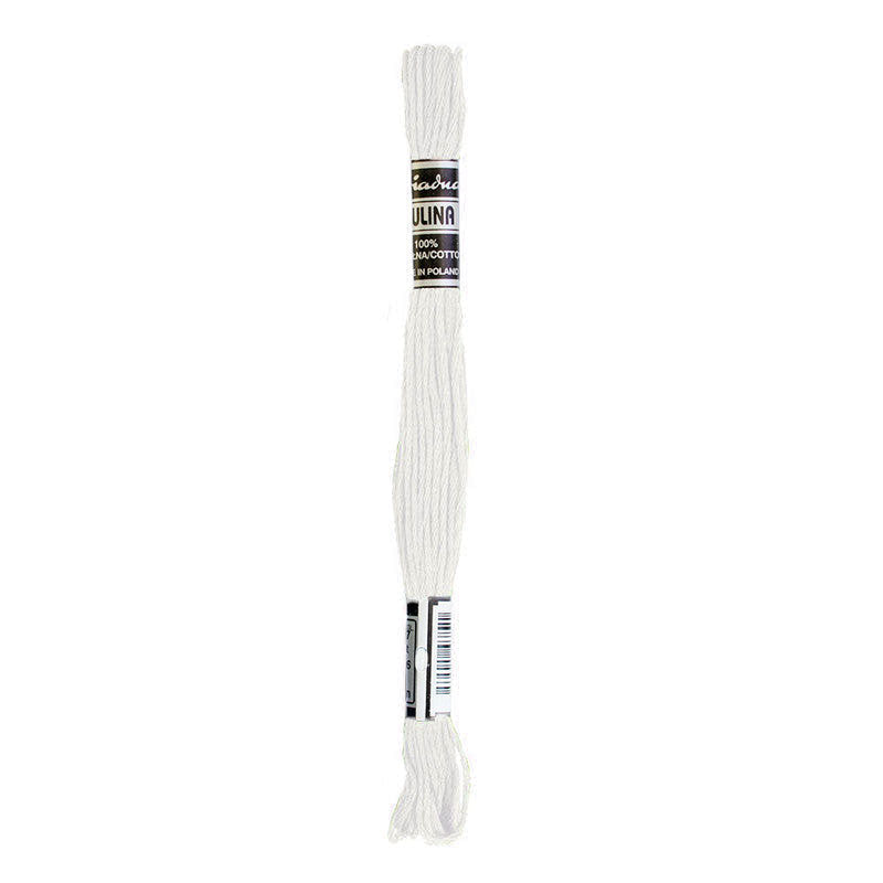 Hilos Para Bordar Mulina - Variedad Blancos - 12 Unidades