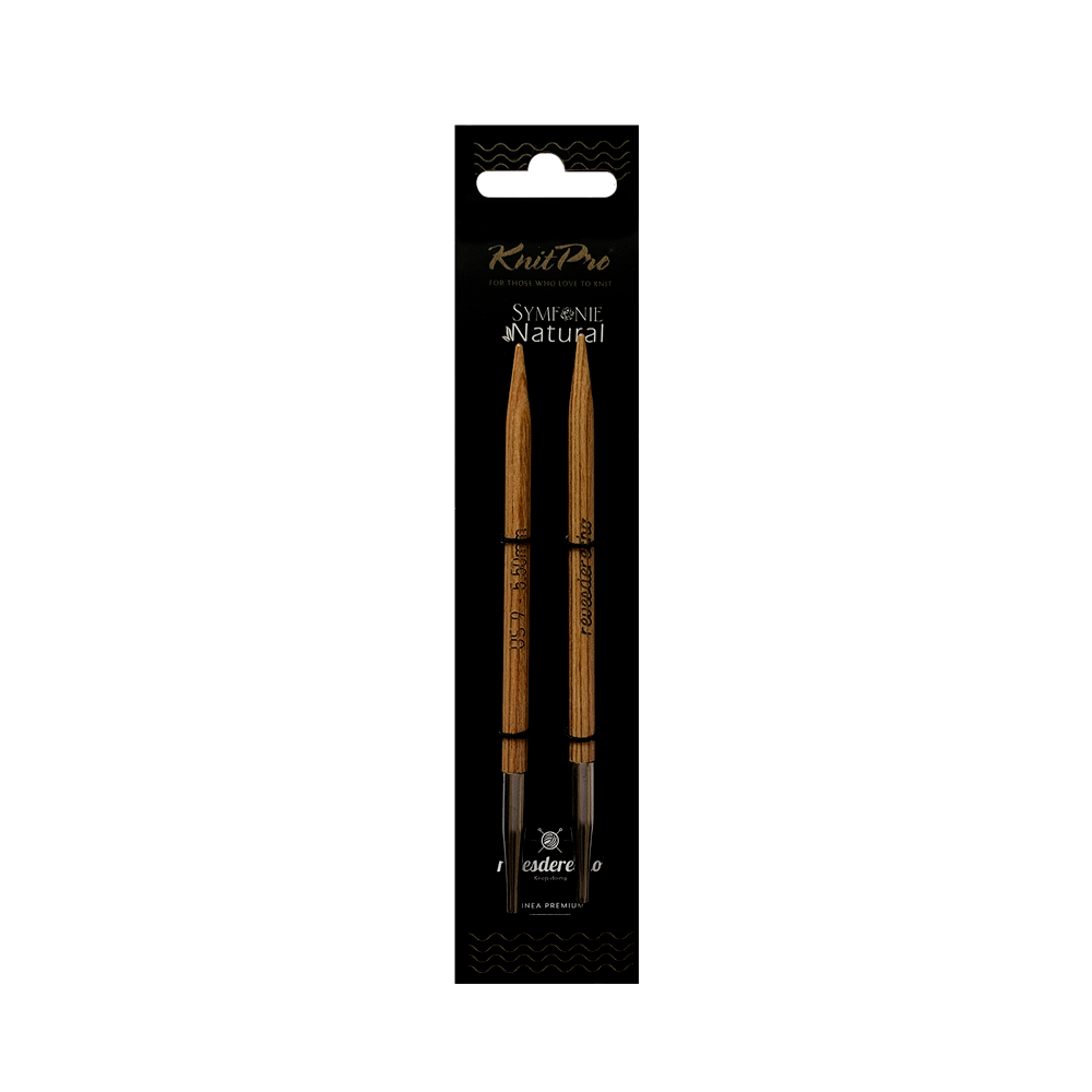 Palillo Intercambiable Natural Symfonie Knit Pro - 5 Unidades
