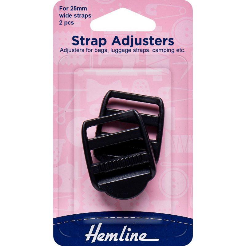 Ajustador De Correa Negro (451.25.B) Hemline - 5 Unidades