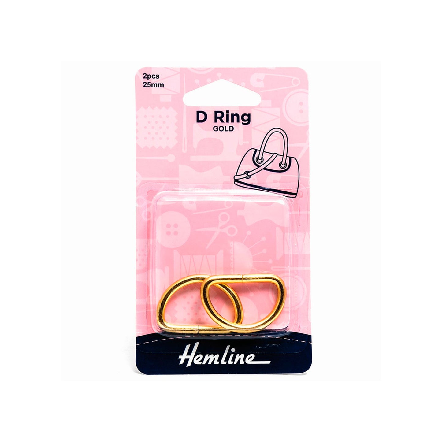 Argolla Media Luna 25MM Hemline - 5 Unidades