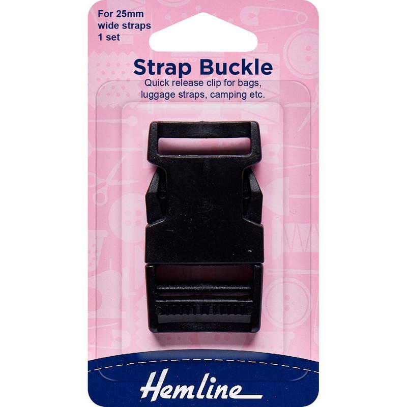 Hebilla Correa Negra (454.25.B) Hemline - 5 Unidades