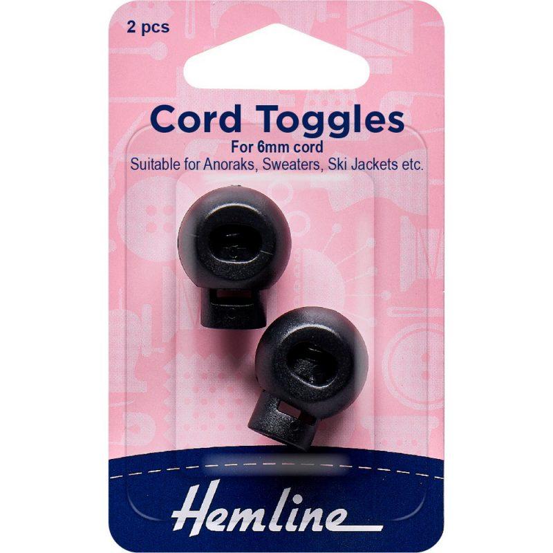 Tope Cordón Negro 2Un (459.B) Hemline - 5 Unidades