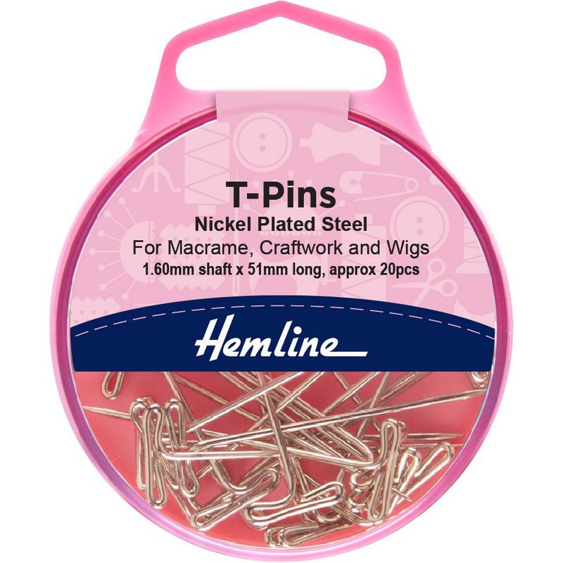 Alfiler Forma T (709) Hemline - 5 Unidades