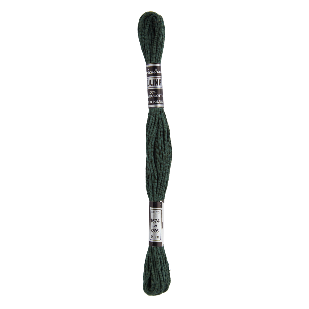 Hilos Para Bordar Mulina - Variedad Verdes - 12 Unidades