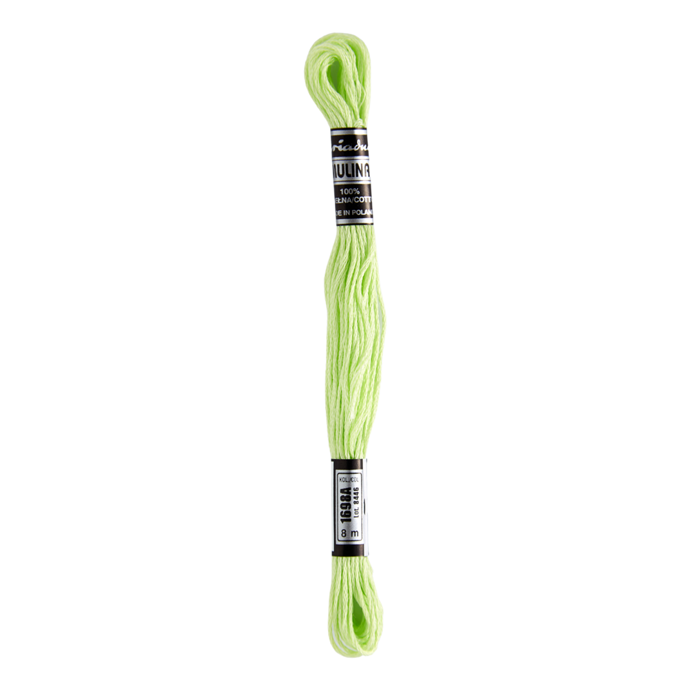 Hilos Para Bordar Mulina - Variedad Verdes - 12 Unidades