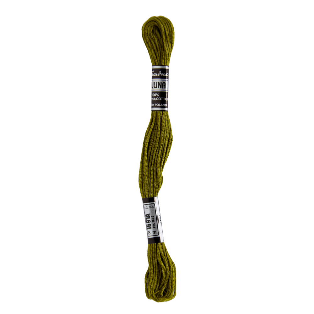 Hilos Para Bordar Mulina - Variedad Verdes - 12 Unidades