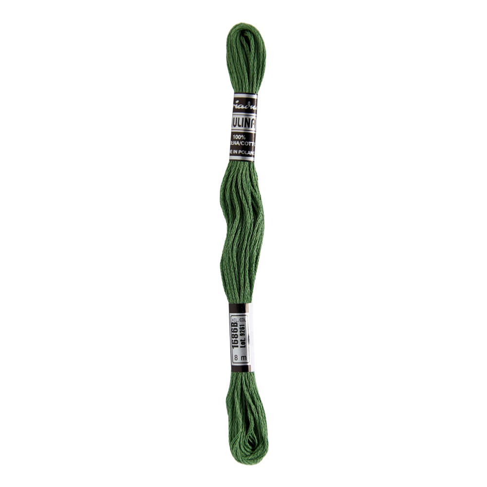 Hilos Para Bordar Mulina - Variedad Verdes - 12 Unidades