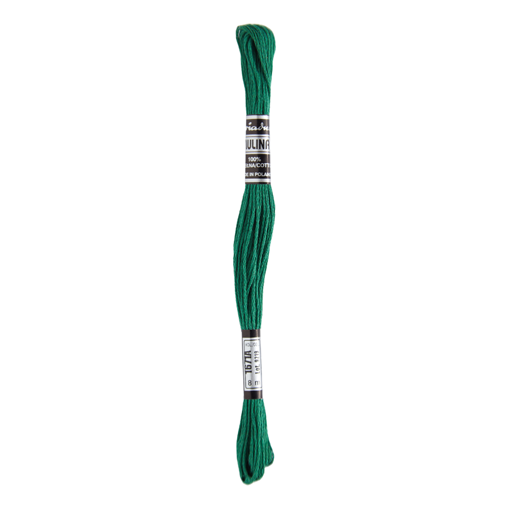 Hilos Para Bordar Mulina - Variedad Verdes - 12 Unidades