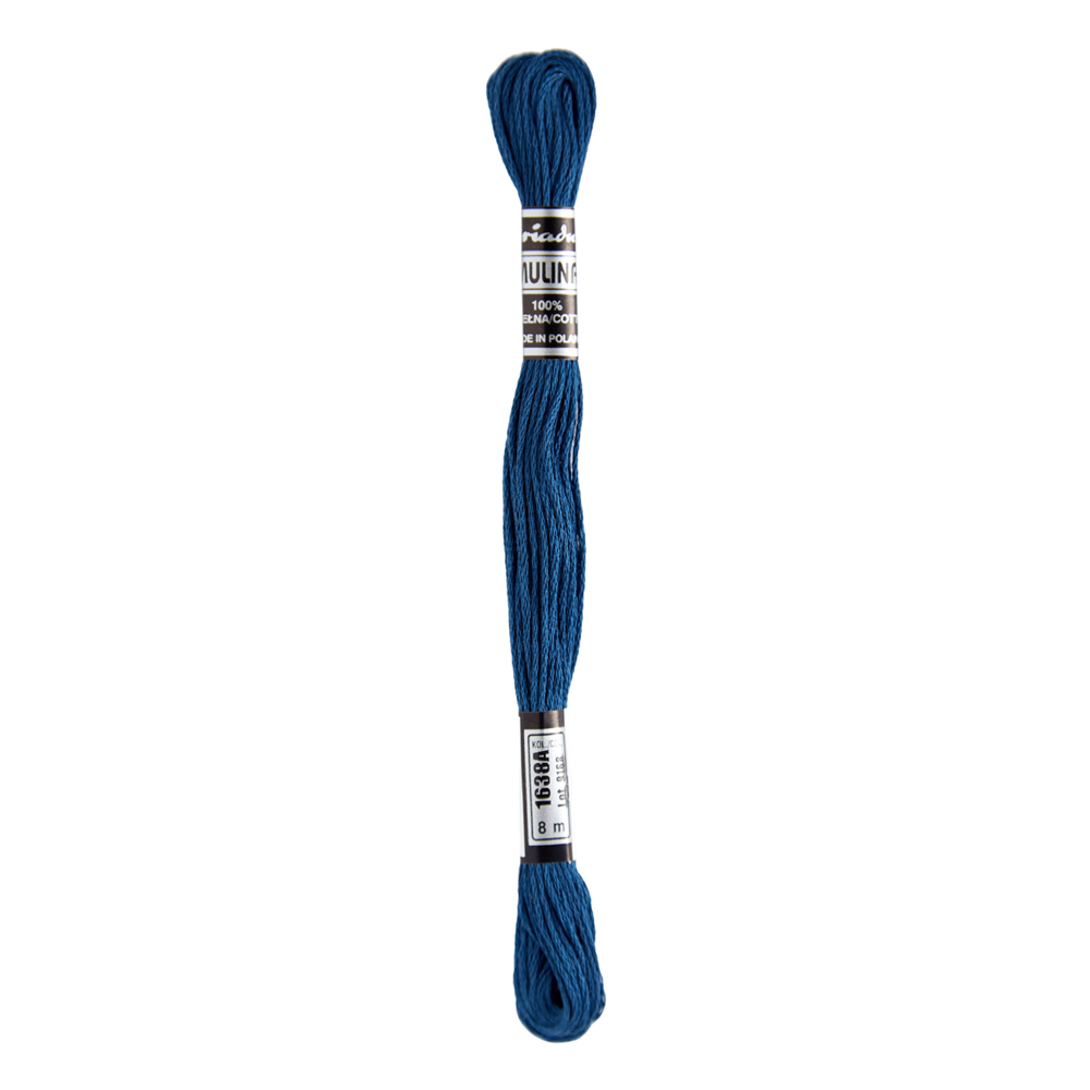 Hilos Para Bordar Mulina - Variedad Azules - 12 Unidades