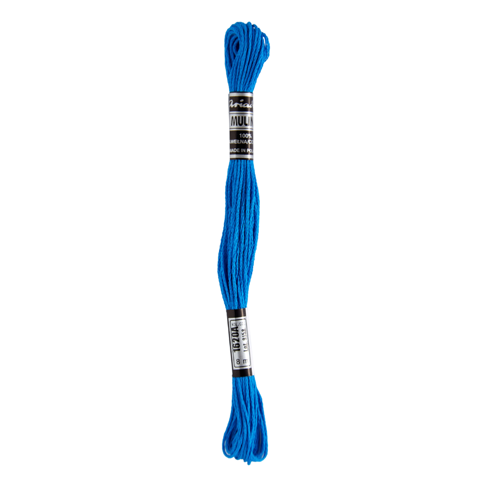 Hilos Para Bordar Mulina - Variedad Azules - 12 Unidades