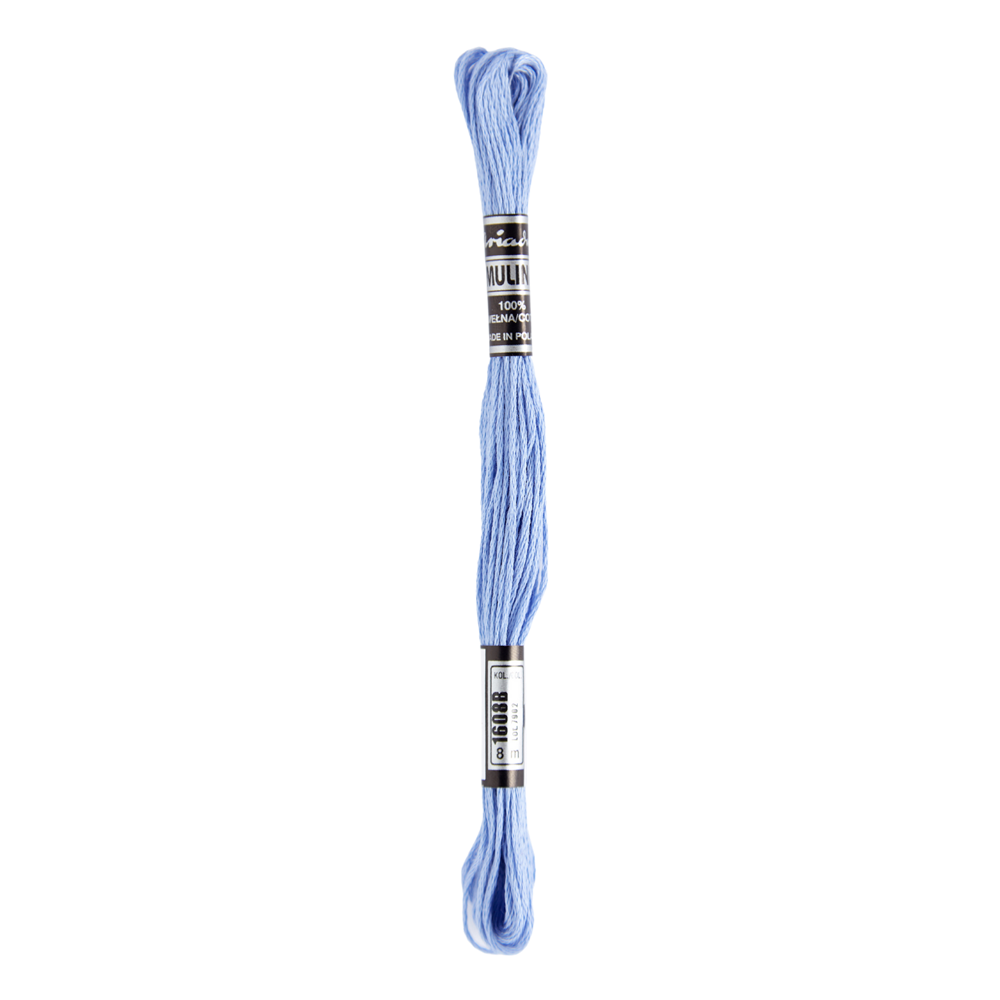 Hilos Para Bordar Mulina - Variedad Azules - 12 Unidades