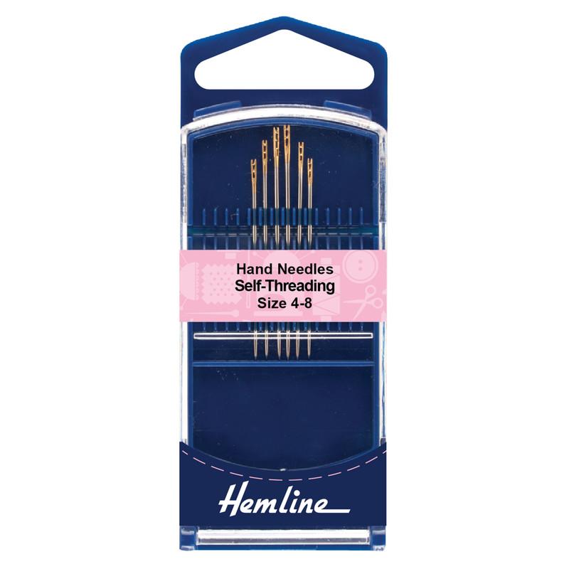 Aguja Auto Enhebrable Premium #4-8 (216G.48) Hemline - 5 Unidades