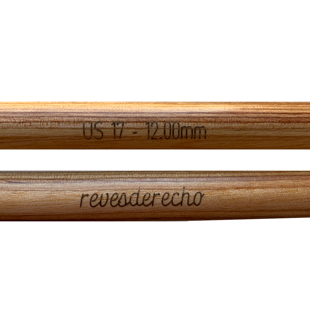 Palillo Recto Natural Symfonie 35 cm Knit Pro - 5 Unidades