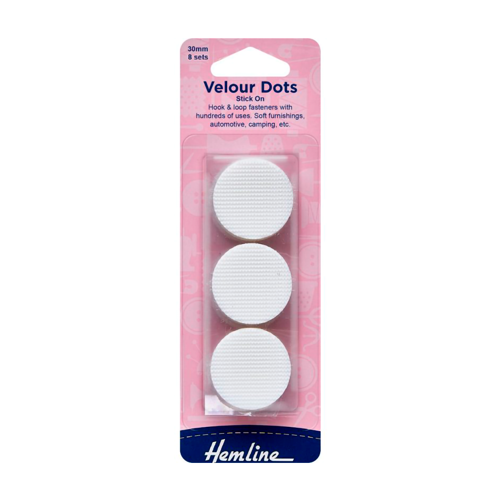  Velcro Circular Autoadhesivo 30MM Sets Hemline - 5 Unidades