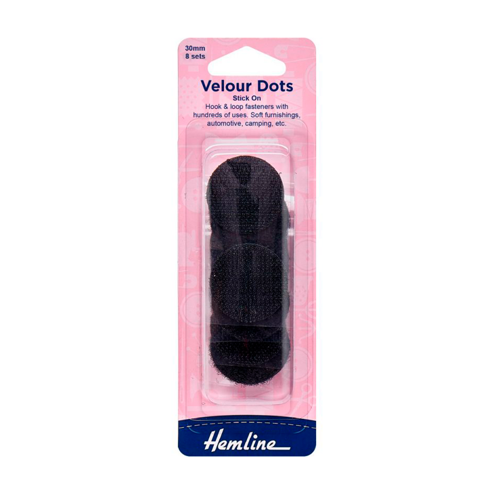  Velcro Circular Autoadhesivo 30MM Sets Hemline - 5 Unidades