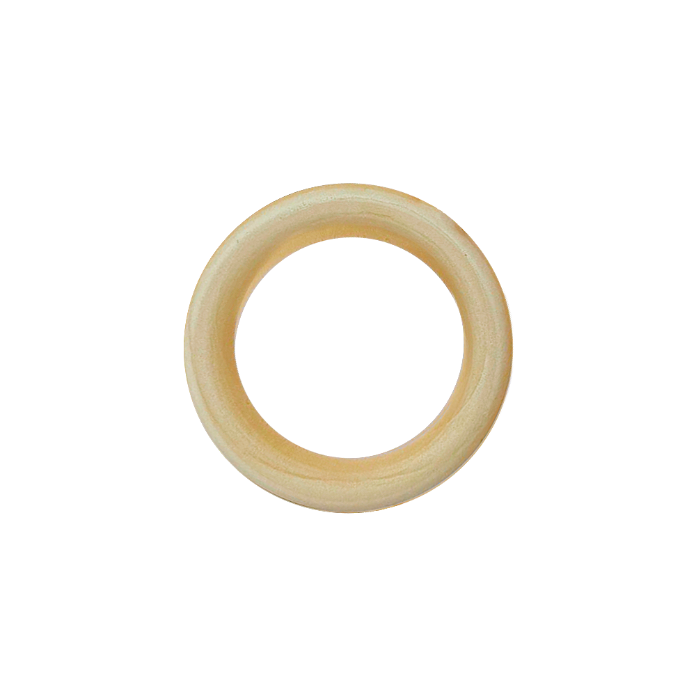 Argolla Madera 7cm (ZL-012) Revesderecho - 10 Unidades