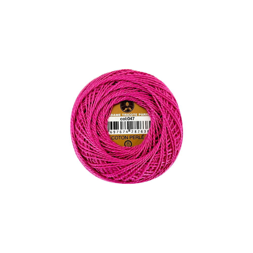 Cotton Perlé 8 10 gr Madame Tricote - 10 Unidades