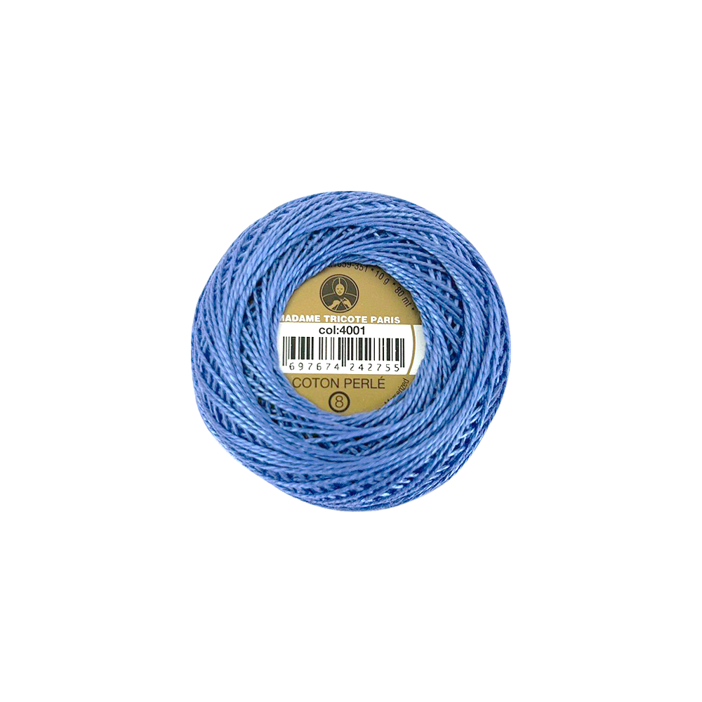 Cotton Perlé 8 10 gr Madame Tricote - 10 Unidades