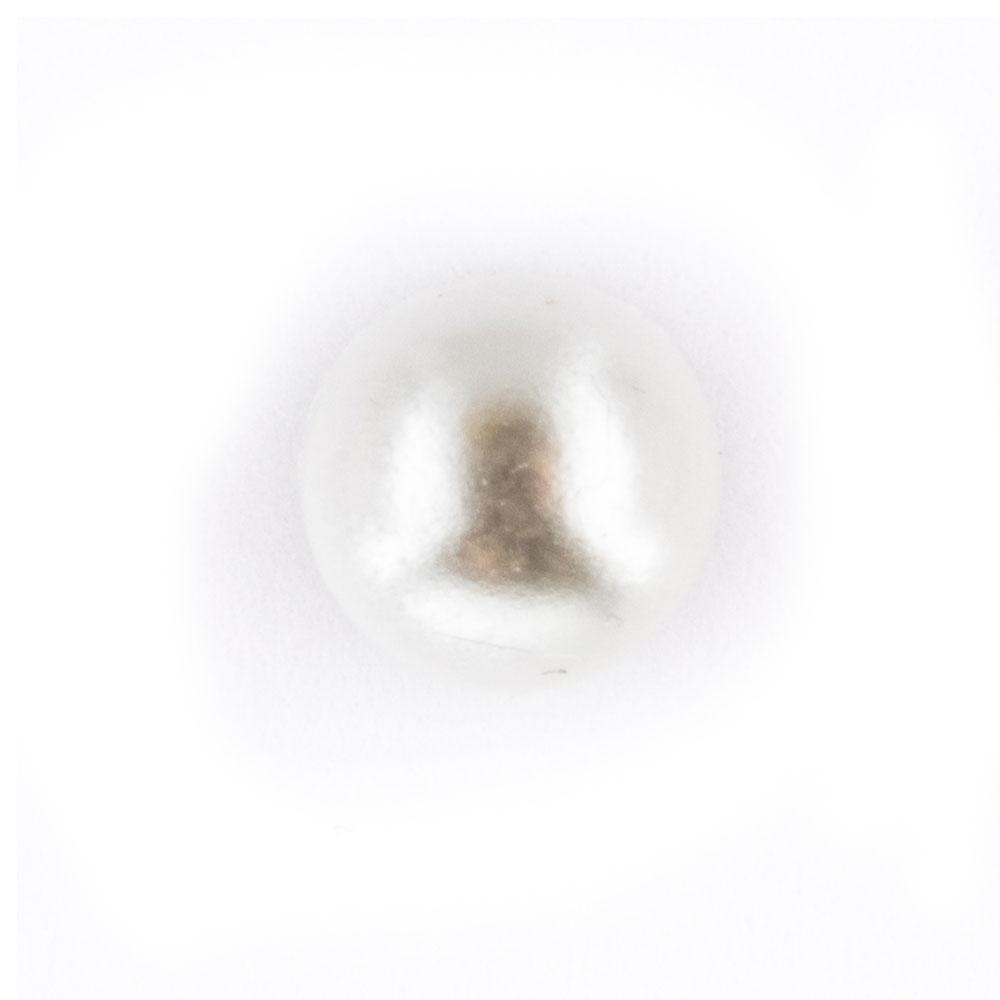 Bot&oacute;n Perla Redondo Blanco