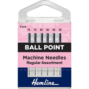 Aguja Máquina Ball Point Surtida (101.99) Hemline - 5 Unidades