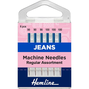 Aguja Máquina Denim 100-16 Hemline - 5 Unidades