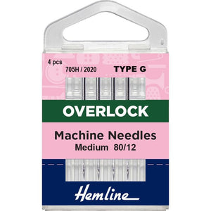Agujas Máquina Overlock #80/12 (107.G) Hemline - 5 Unidades