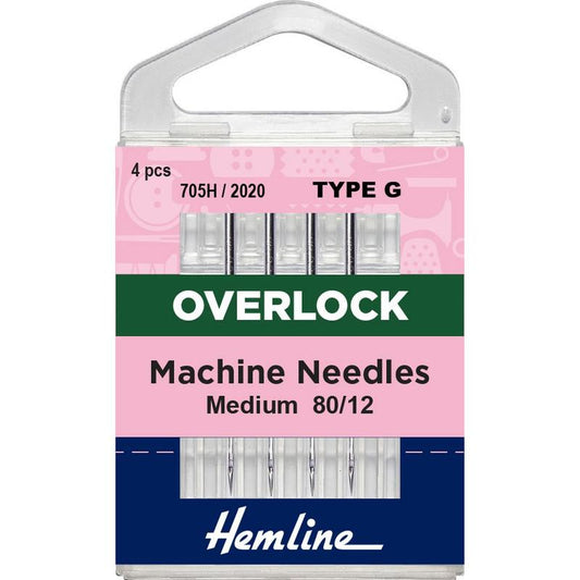Agujas Máquina Overlock #80/12 (107.G) Hemline - 5 Unidades