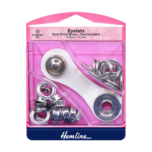 Kit Inicio - Ojetillos Plata Hemline - 5 Unidades