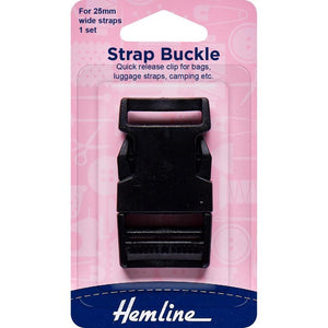 Hebilla Correa Negra (454.25.B) Hemline - 5 Unidades