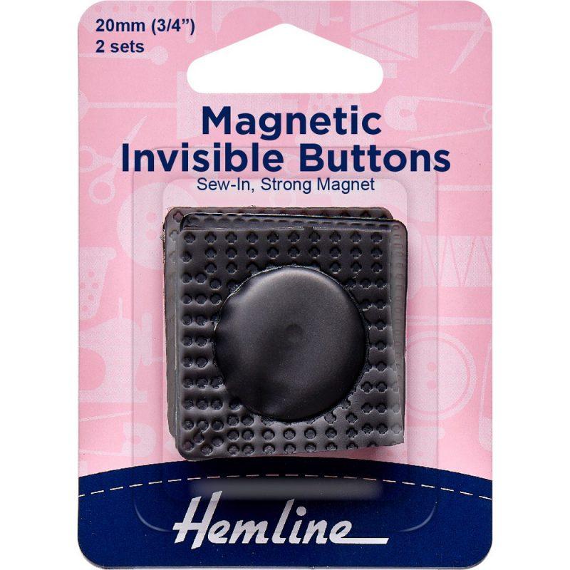 Botón Magnético Invisible 2 Un (4604.BK) Hemline - 5 Unidades
