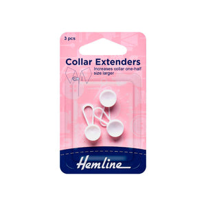 Extensor de Cuello 12MM Blanco (cod.895) Hemline - 5 Unidades
