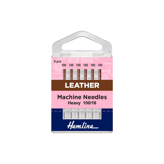 Aguja Máquina Leather 100/16 (104.100) Hemline - 5 Unidades
