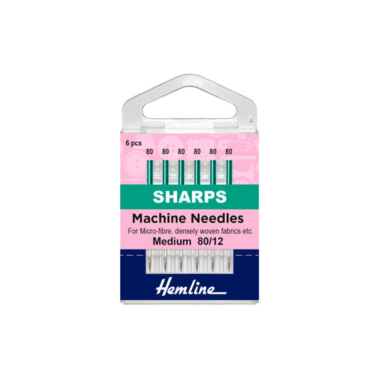 Aguja Máquina Sharps 80/12 (105.80) Hemline - 5 Unidades