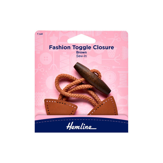 Botón con Pasador Montgomery Marrón (4602.BR) Hemline - 5 Unidades