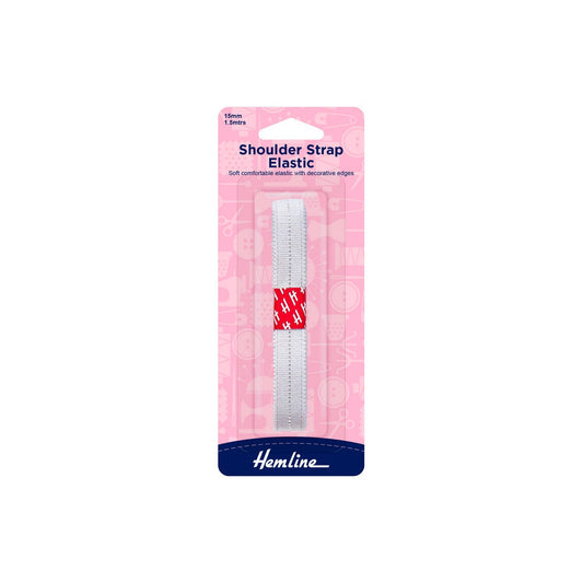 Elástico Bretel Blanco 1.5M (681.20.W) Hemline - 5 Unidades