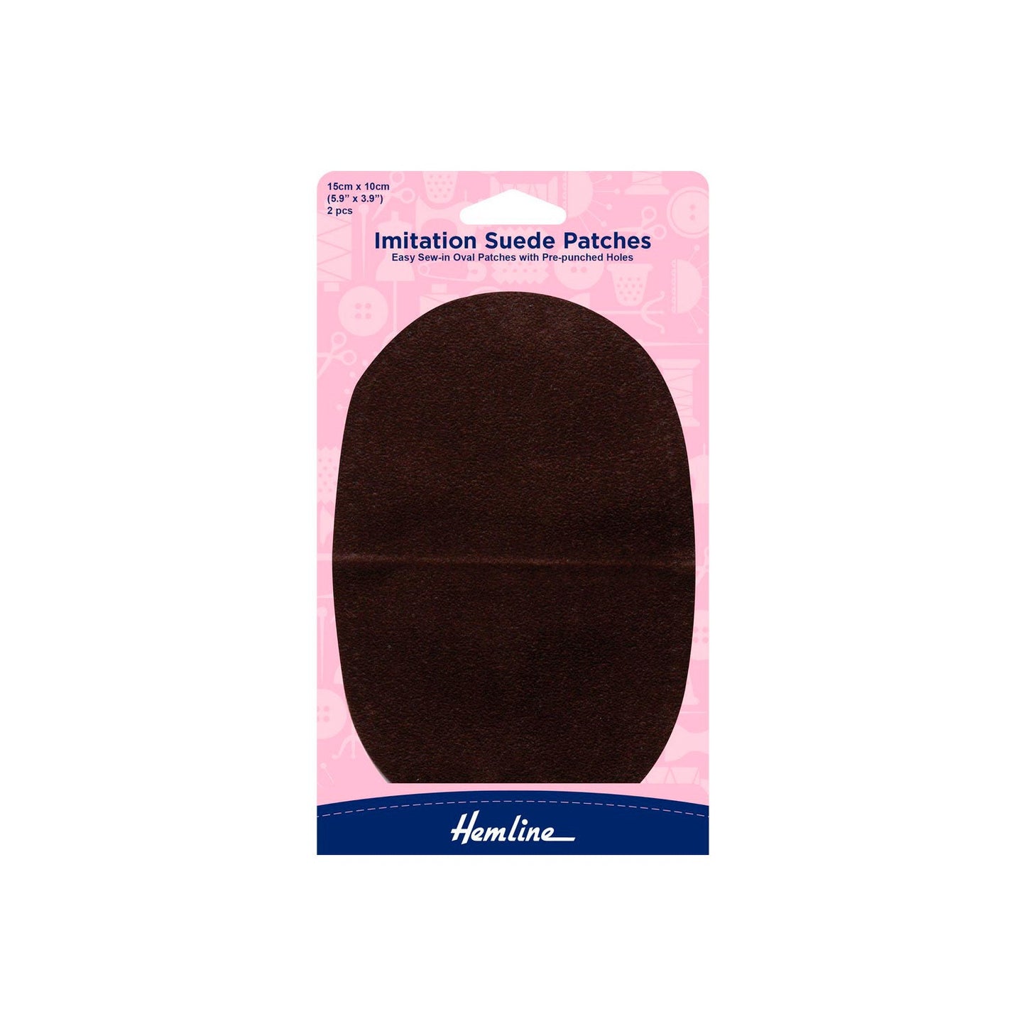 Parches de Gamuza 15x10 cm Hemline - 5 Unidades
