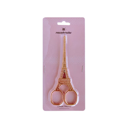 Tijera Torre Eiffel Rose Gold (SC-01) Revesderecho - 10 Unidades