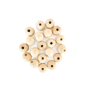 Cuenta Madera Circular 20 Mm Zl-029 Revesderecho - 10 Unidades