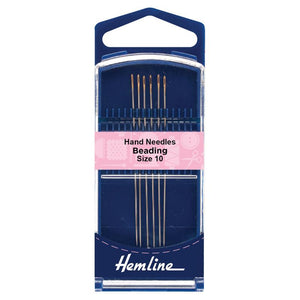 Aguja Beading Premium #10 (289G.10) Hemline - 5 Unidades