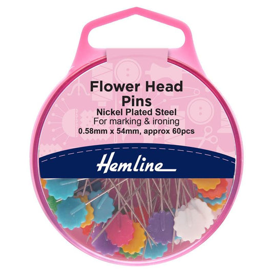 Alfiler Flor Plano 60 Un (707) Hemline - 5 Unidades